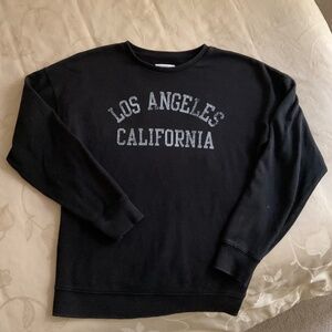 Aeropostale Black Los Angeles Sweatshirt, Size XS